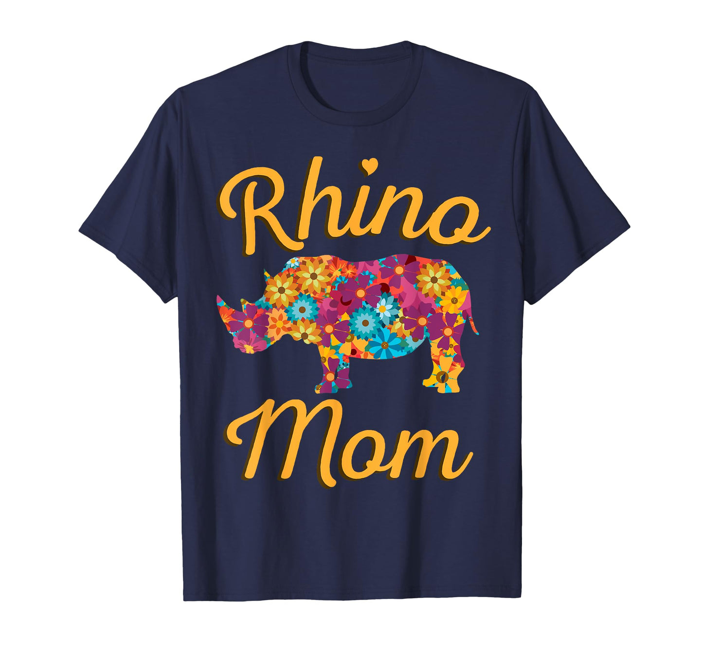 Rhino Mom Rhinoceros African Animal Safari Mother's Day T-Shirt