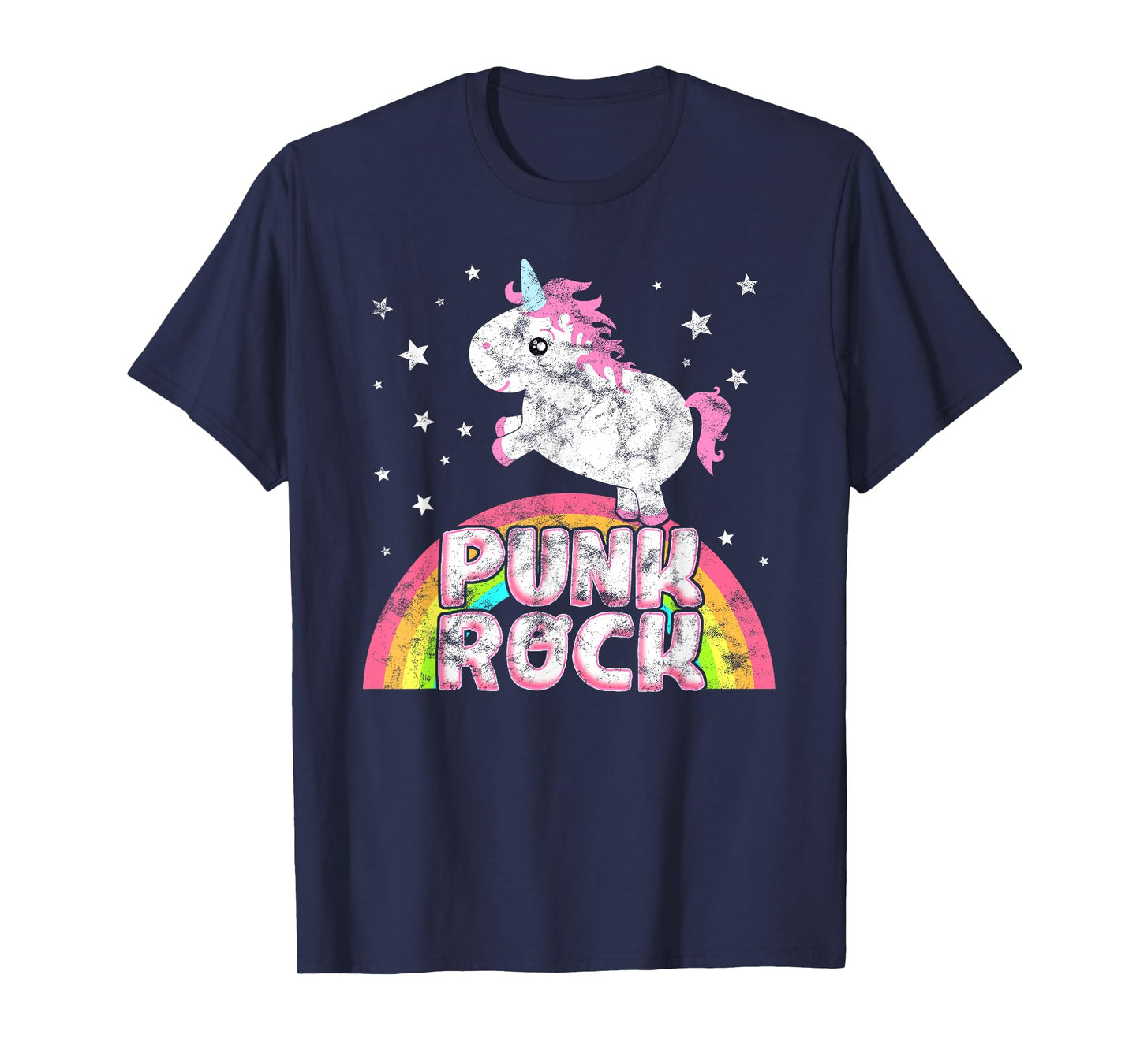 Funny Ironic Cool Unicorn Punk Rock Music Tee Festival Shirt T-Shirt