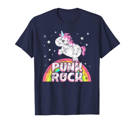 Funny Ironic Cool Unicorn Punk Rock Music Tee Festival Shirt T-Shirt