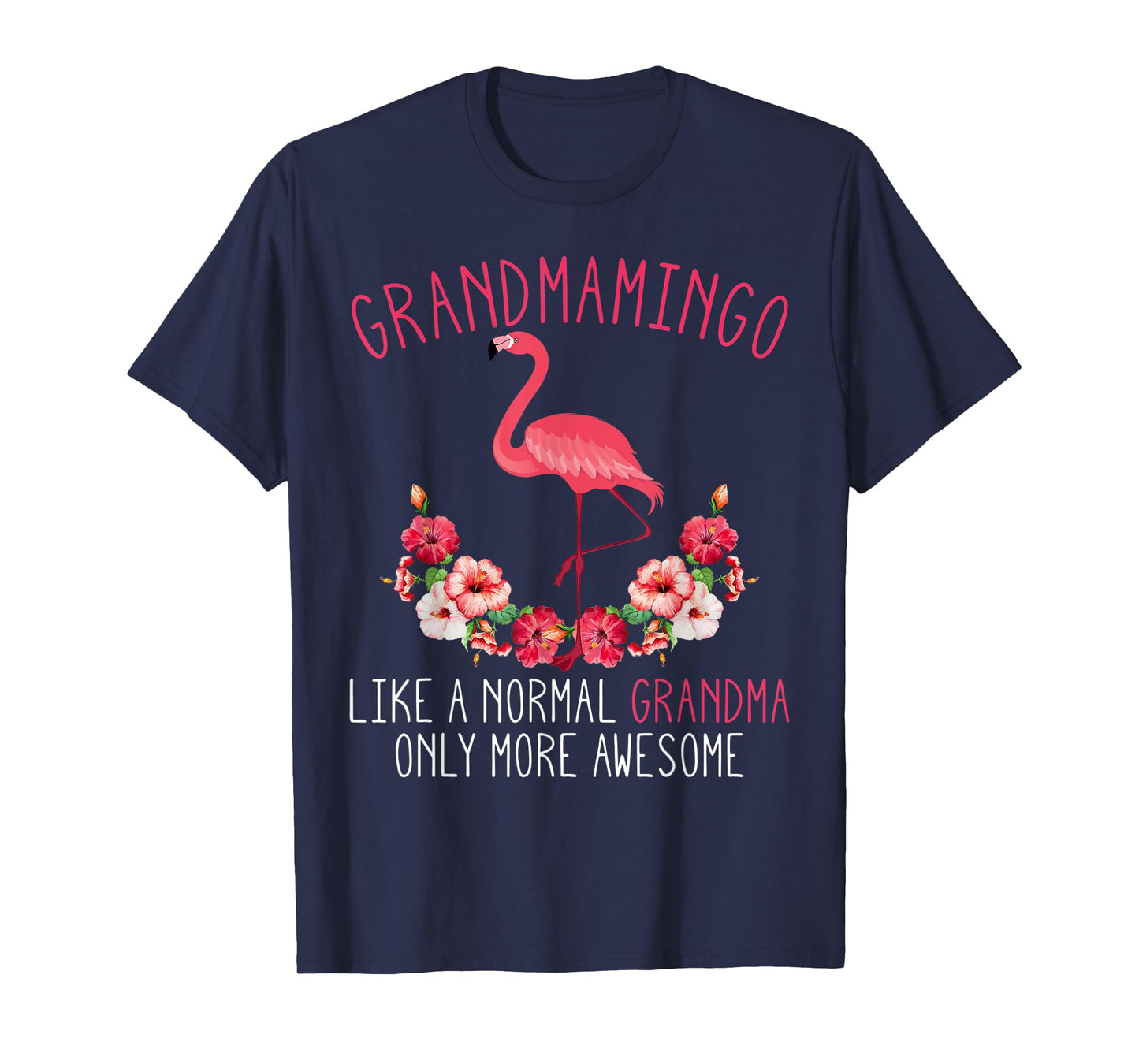 Grandmamingo Blessed Grandma Flamingo Granny Grandmother T-Shirt