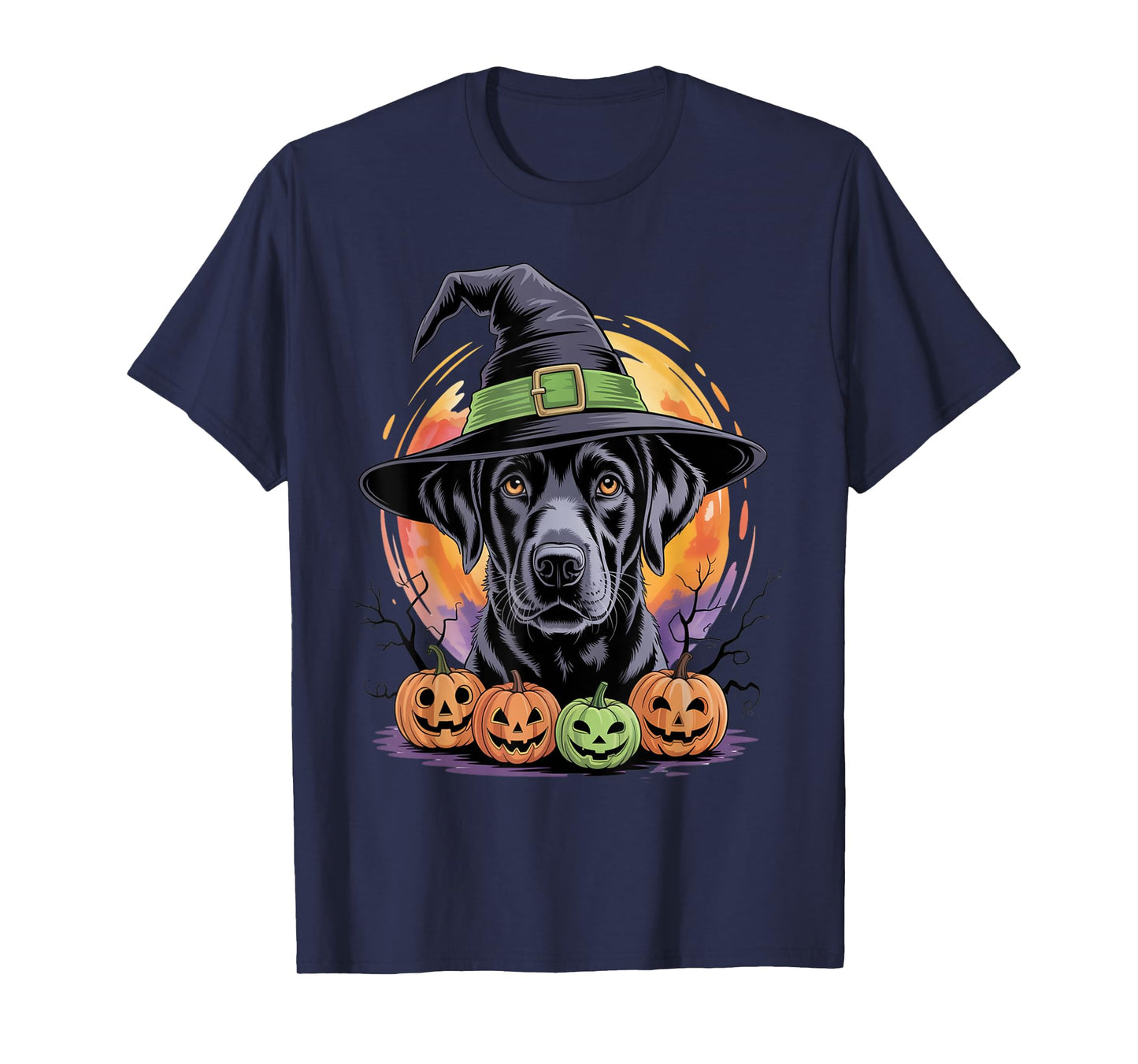 Black Labrador Retriever Halloween For Men Women Kids T-Shirt