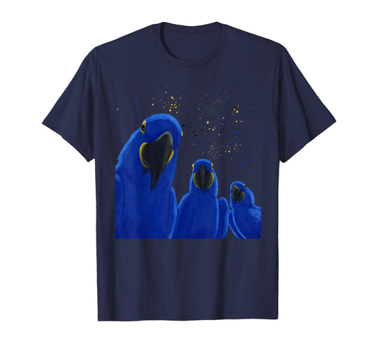 Funny Parrots Birds Hyacinth Macaw T-Shirt