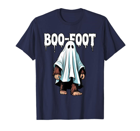 Bigfoot Ghost Costume Halloween Boo-Foot Sasquatch Spooky T-Shirt