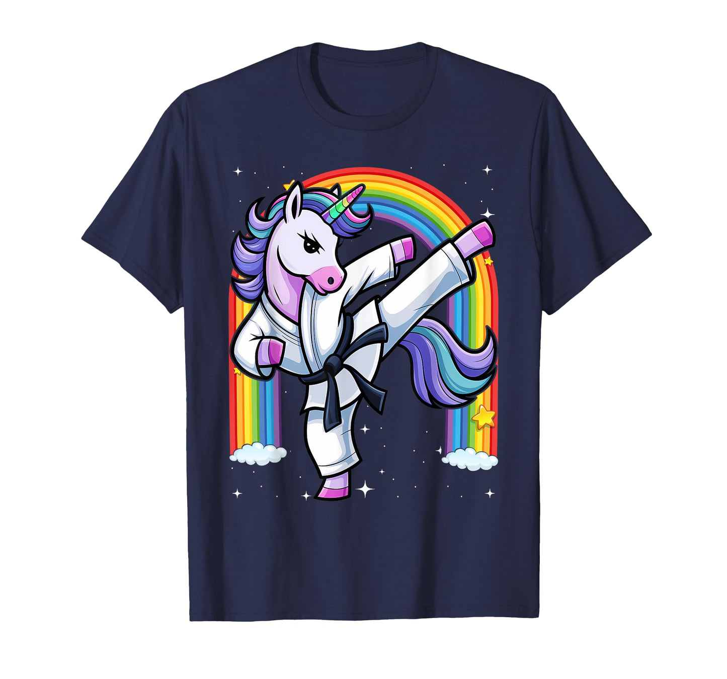 Funny Unicorn Karate Girl I Taekwondo Martial Arts T-Shirt