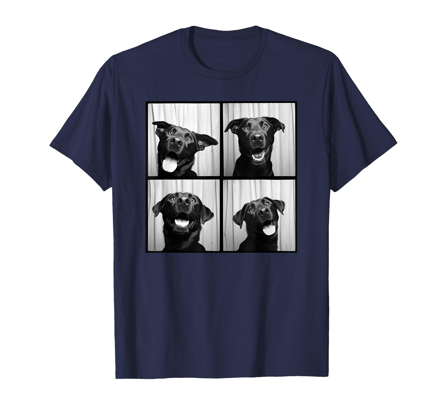 Black Labrador Pet Portrait Photobooth Labrador Dog Lover T-Shirt