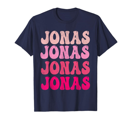 Groovy Jonas First Name Personalized I Love Jonas Tees Meme T-Shirt