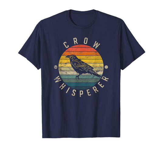 Crow Whisperer Vintage Sunset Cute Raven T-Shirt