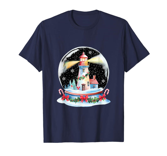 Christmas Ball Lighthouse Xmas Merry Christmas Winter T-Shirt