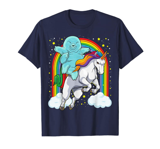 Tardigrade Riding Unicorn Funny Magical Tardigrade Unicorn T-Shirt