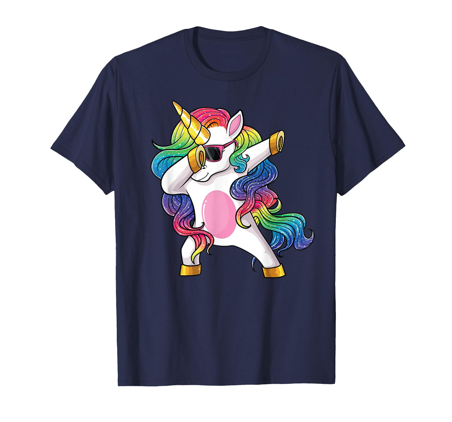 Dabbing Unicorn Shirt Kids Girls Boys Toddlers Dab Unicorn T-Shirt