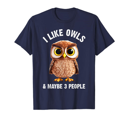 Cool Owl Design For Men Women Kids Bird Zookeeper Owl Lover T-Shirt