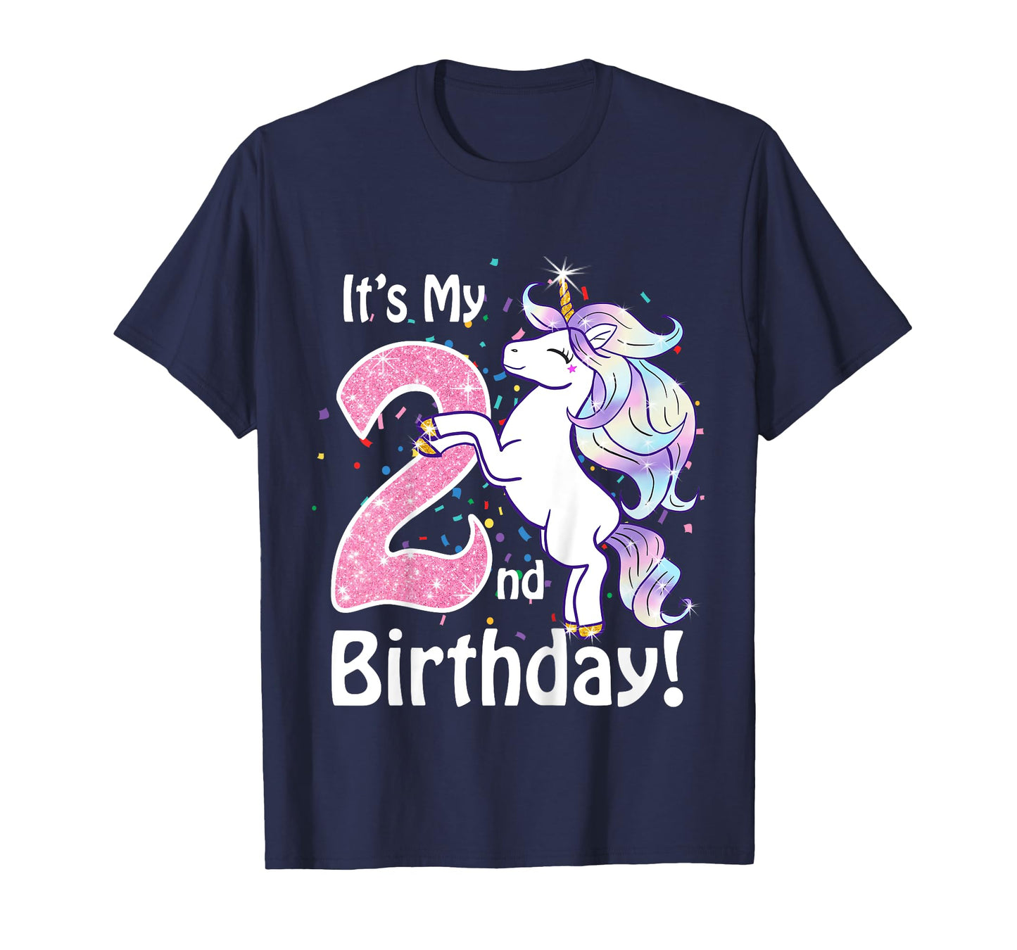 Its My 2nd Birthday Unicorn Outfits for toddler girls gift T-Shirt