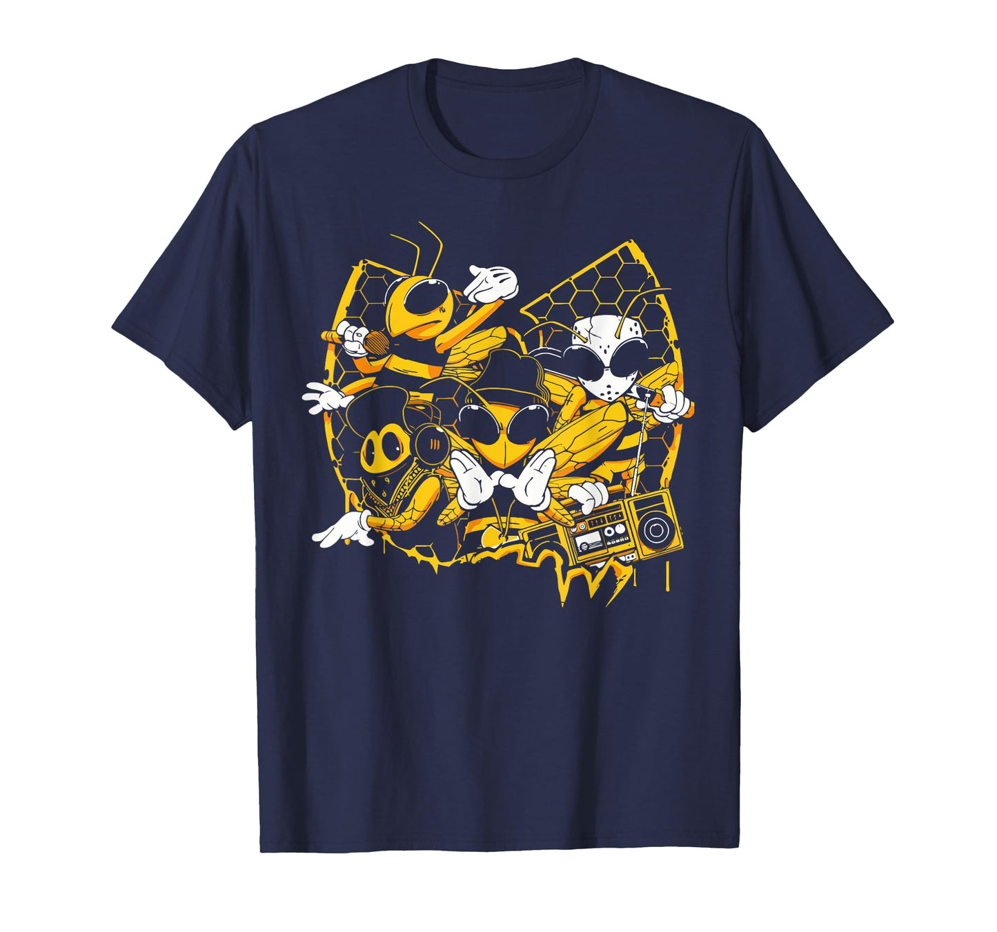 Bees Hip Hop Old School Rap Music Lover T-Shirt