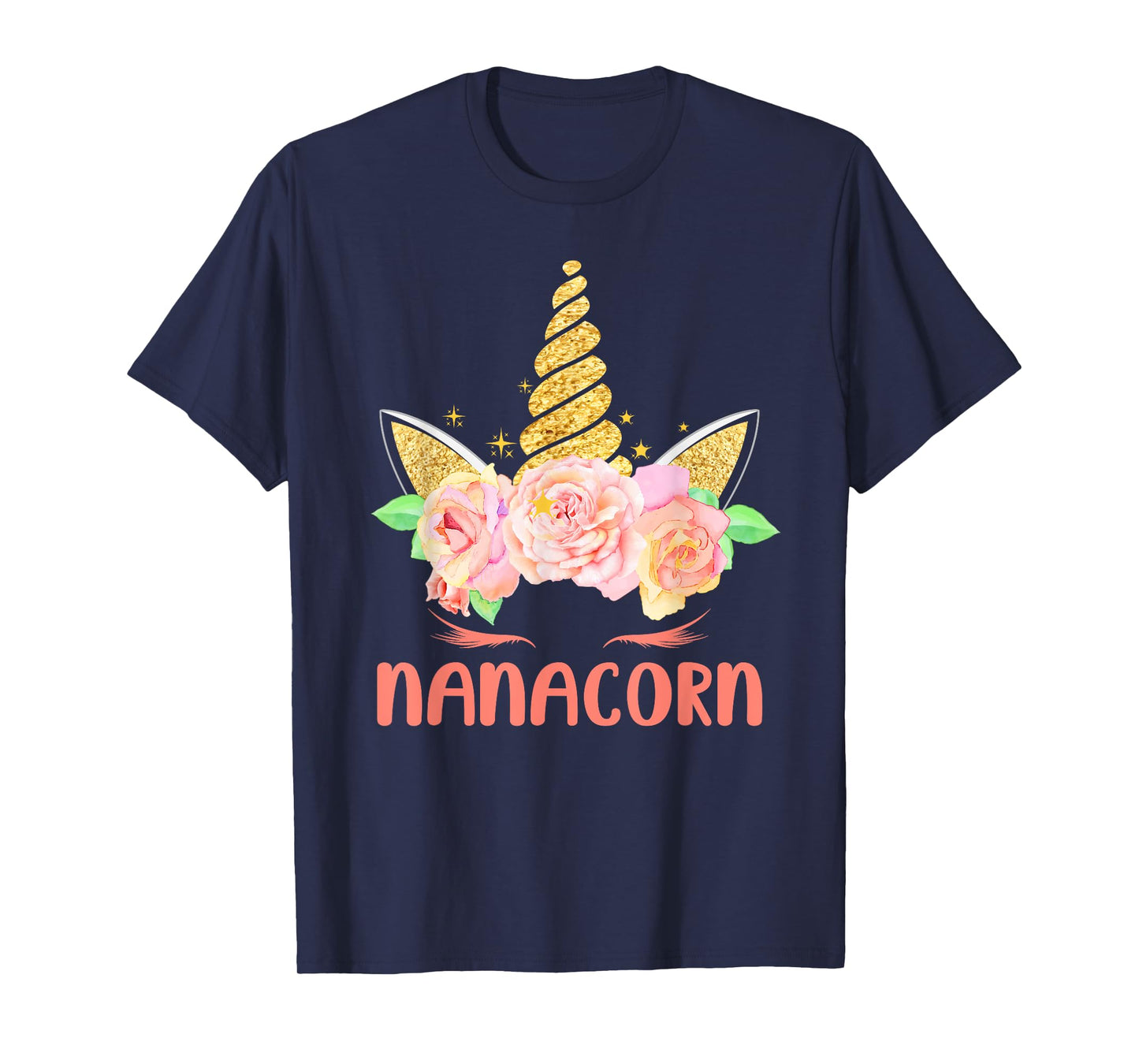 Funny Nanacorn Unicorn Mama Lover Family Matching Costume T-Shirt