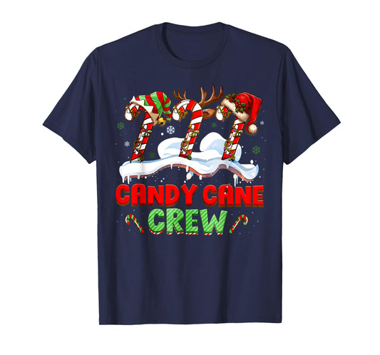 Candy Cane Crew Funny Christmas Candy Lover Xmas Womens Kids T-Shirt