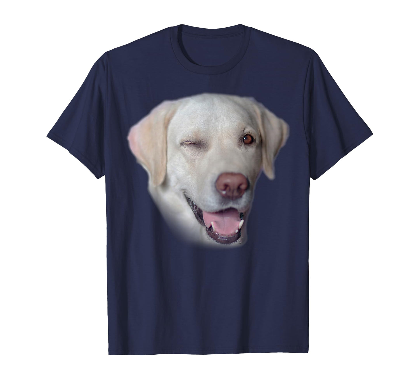 Yellow Labrador Fetch Dog Face T-Shirt