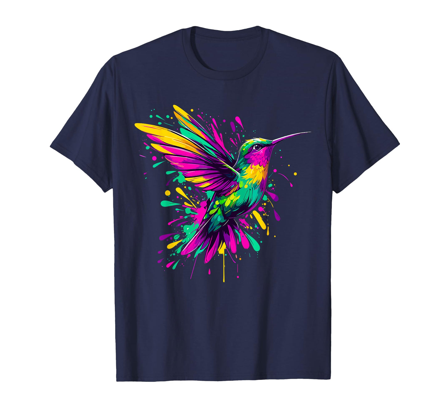 Hummingbird Watercolor Art T-Shirt