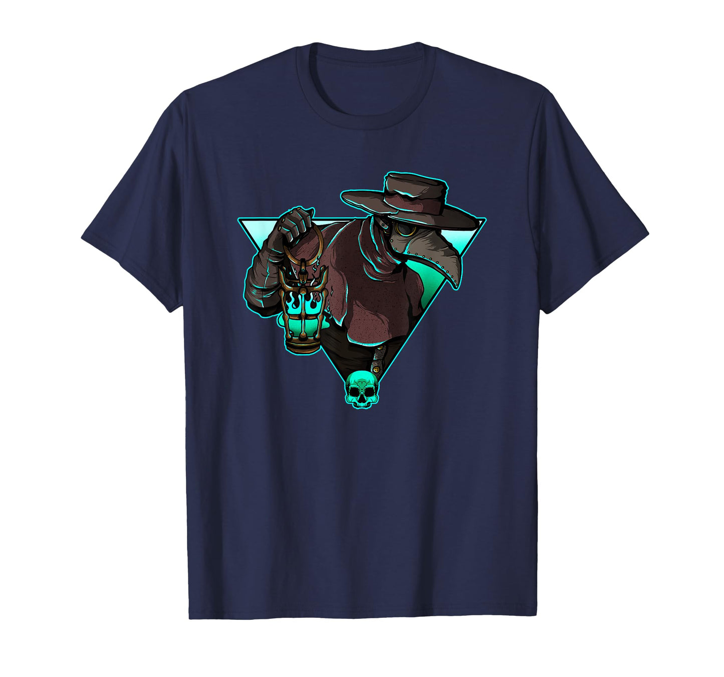Plague Doctor Medieval Creepy Gothic Raven Steampunk Grunge T-Shirt