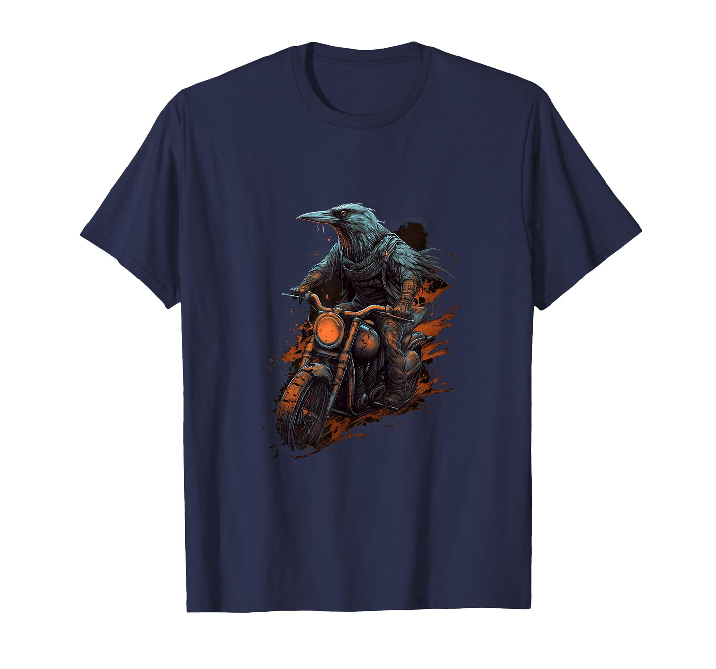 Dirt Bike Raven Crow Motocross Biker Funny Motorcycle Riding T-Shirt