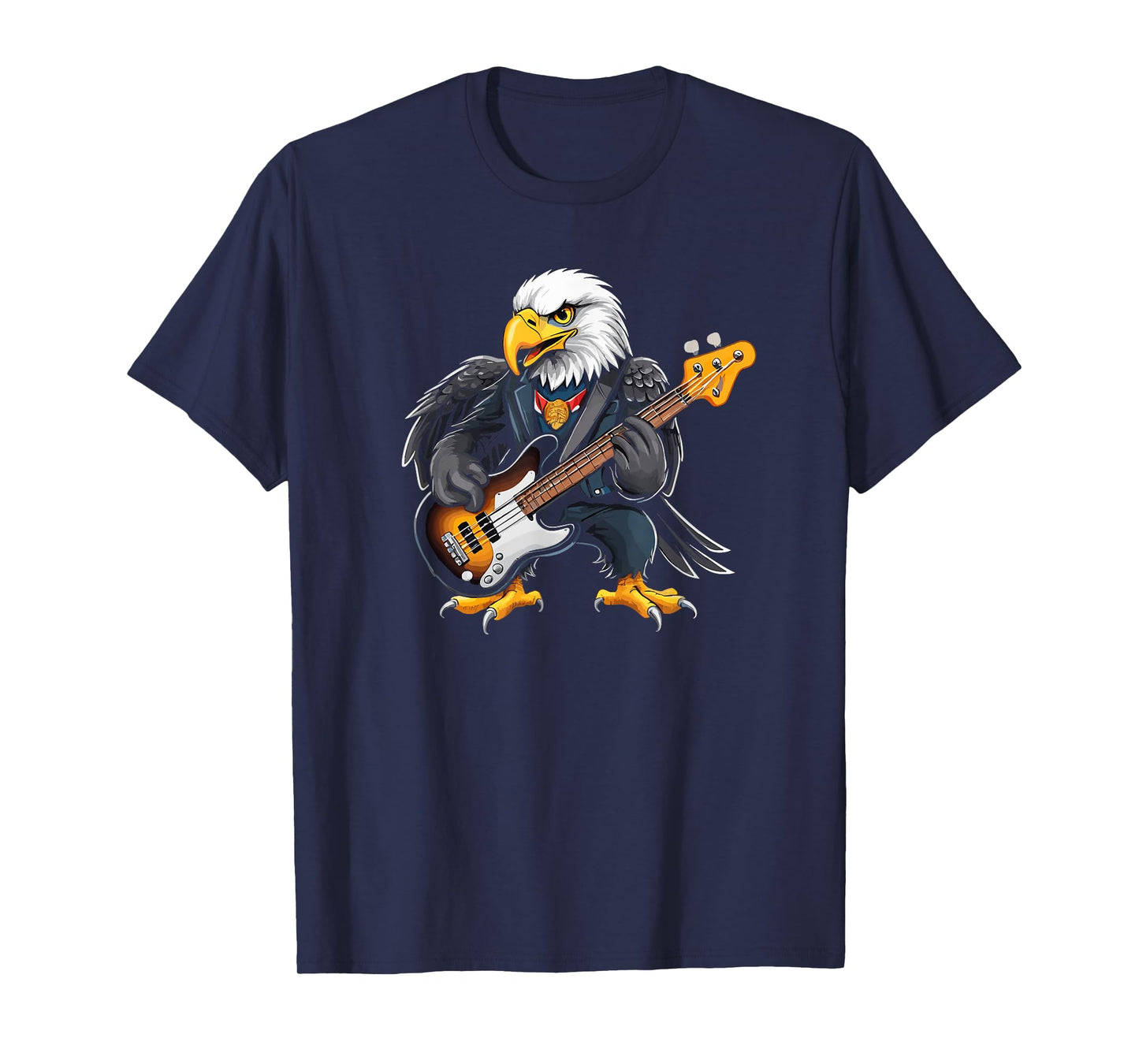 Eagle playing Electric Guitar, Eagle Guitarist T-Shirt