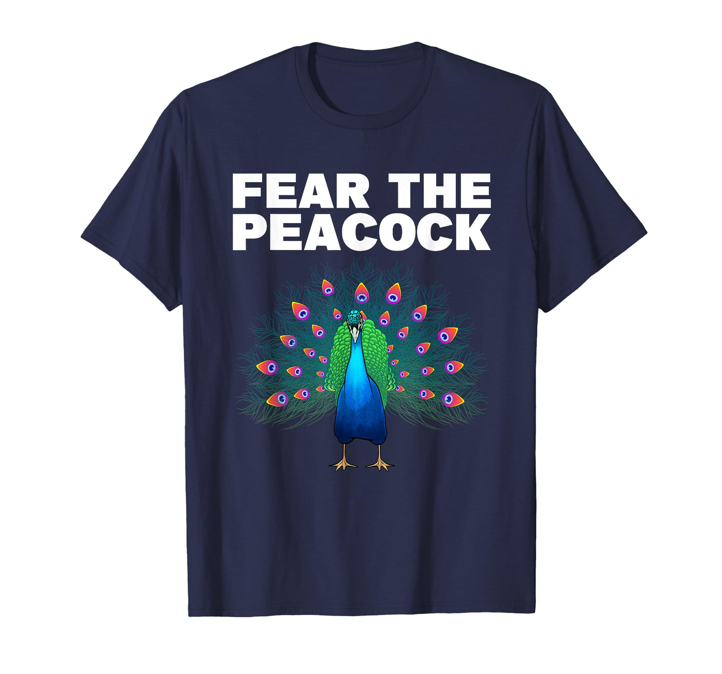 Funny Peacock Art For Men Women Kids Peafowl Peacock Lover T-Shirt