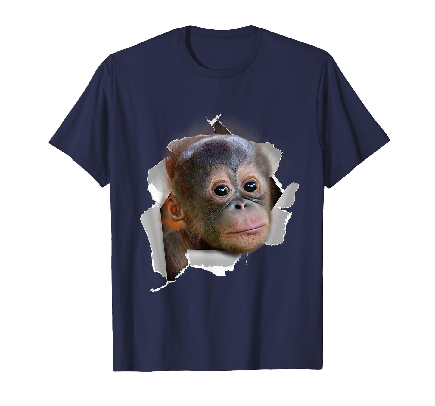 Funny Monkey Baby Orang Utan Orang Utan Face Costume T-Shirt