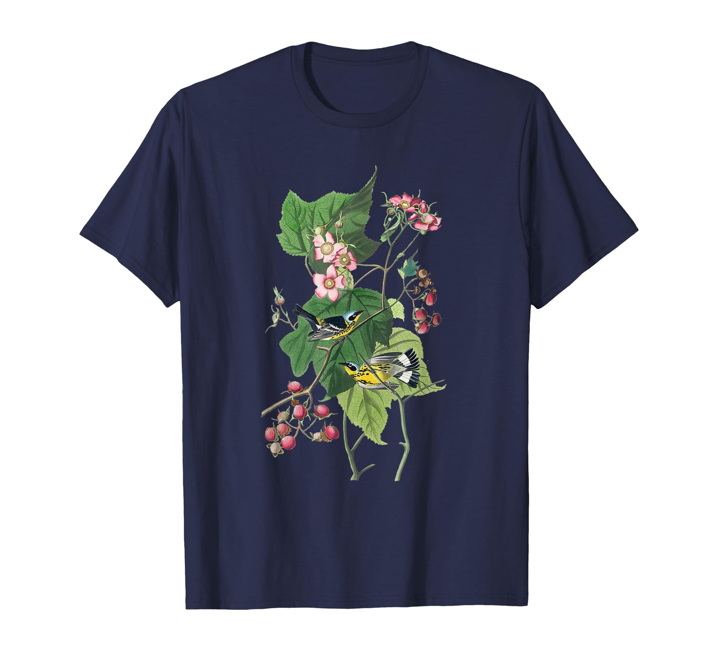 Vintage Warblers Birds Illustration For Men & Women T-Shirt