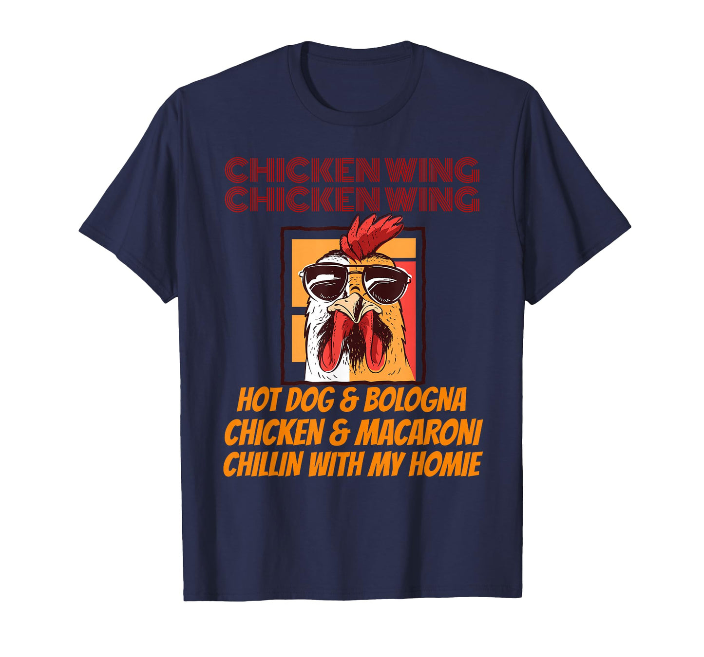 Kids chicken wing chicken wing hot dog and bologna T-Shirt
