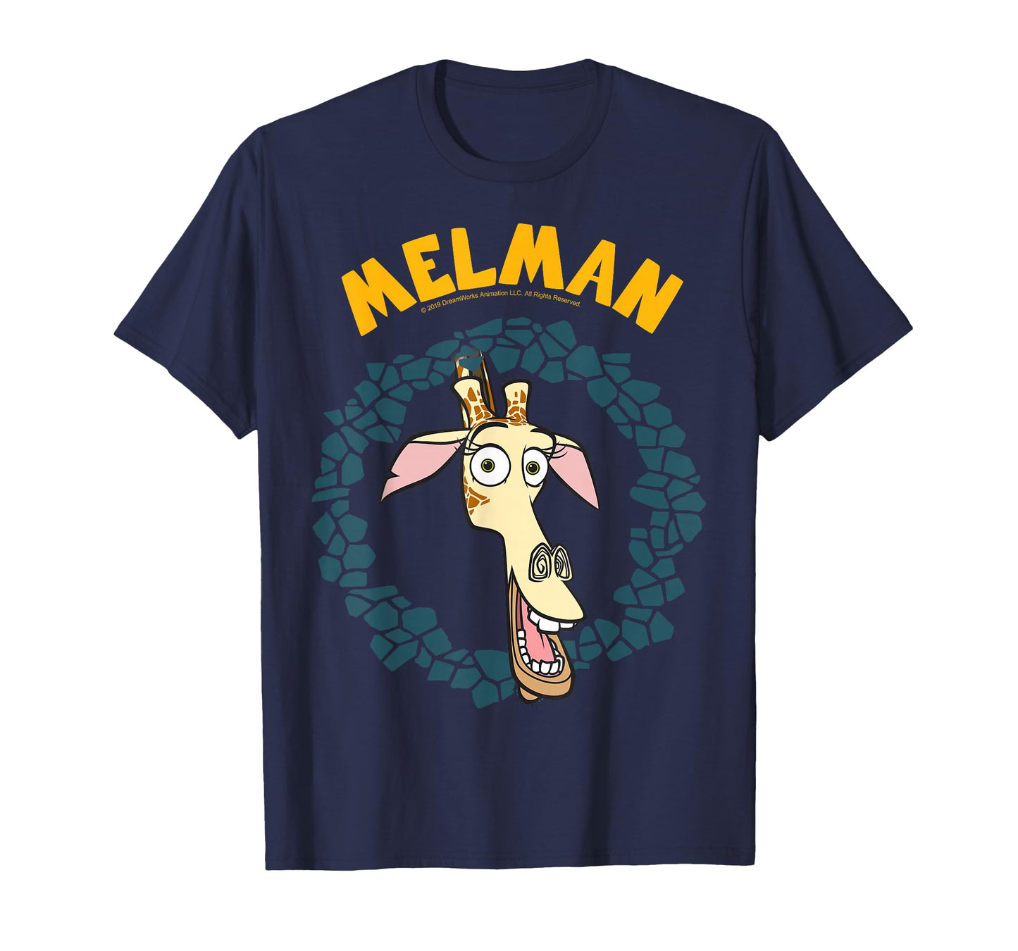 Madagascar Melman Large Circle Portrait T-Shirt