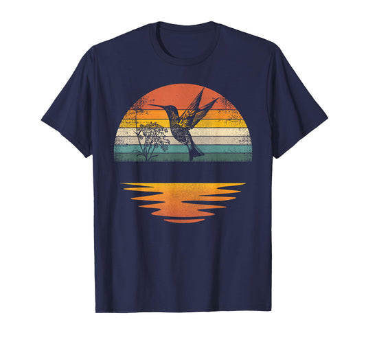 Hummingbird Vintage Sunset Hummingbirds T-Shirt