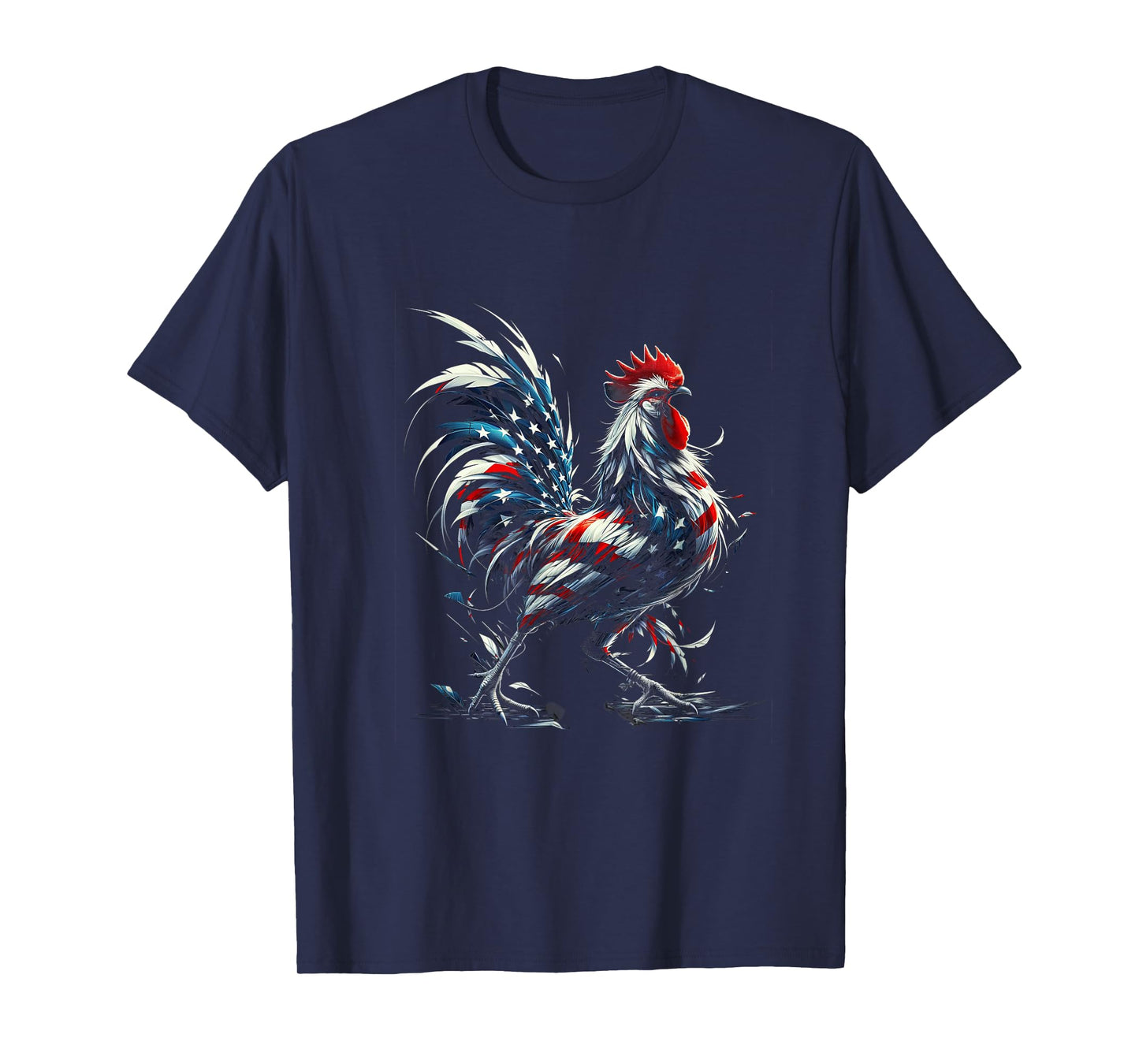 American Flag Rooster Chicken 4th of July Animal T-Shirt