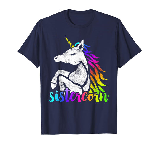 Sistercorn Unicorn Big Sister Girl Teen Women Christmas Gift T-Shirt