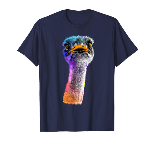 Funny Ostrich Face Design Men Women Boys Girls Ostrich Lover T-Shirt