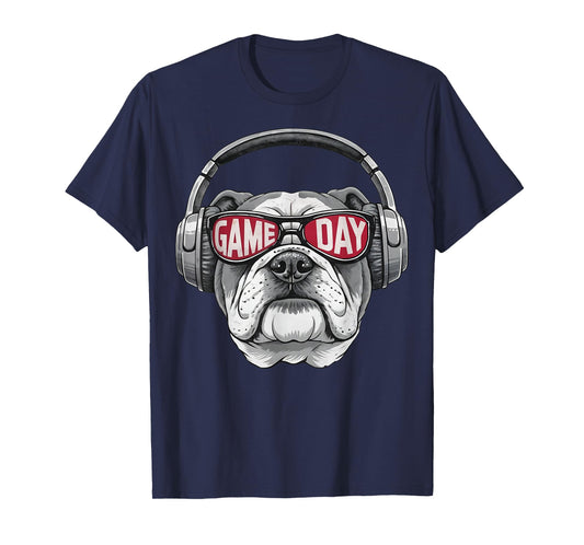 Retro Cool Bulldog Name Game Day Gift for Men Women Kid T-Shirt