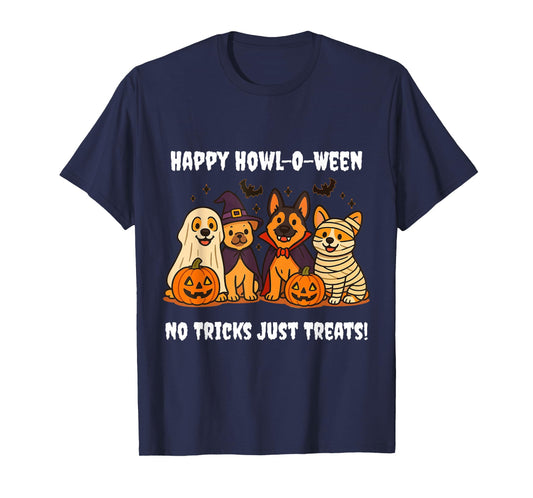 Spooky Dog Squad Ghost Retriever Witch Frenchie Dracula T-Shirt