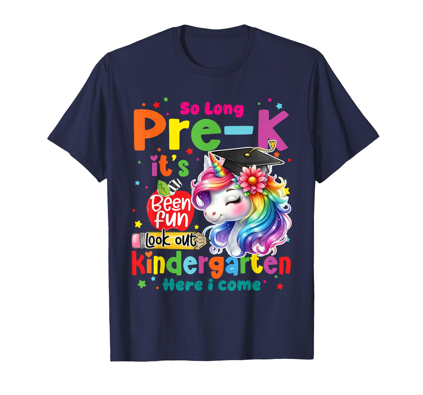 So Long Prek Pre-K Graduation Graduate Unicorn Kids Girls T-Shirt