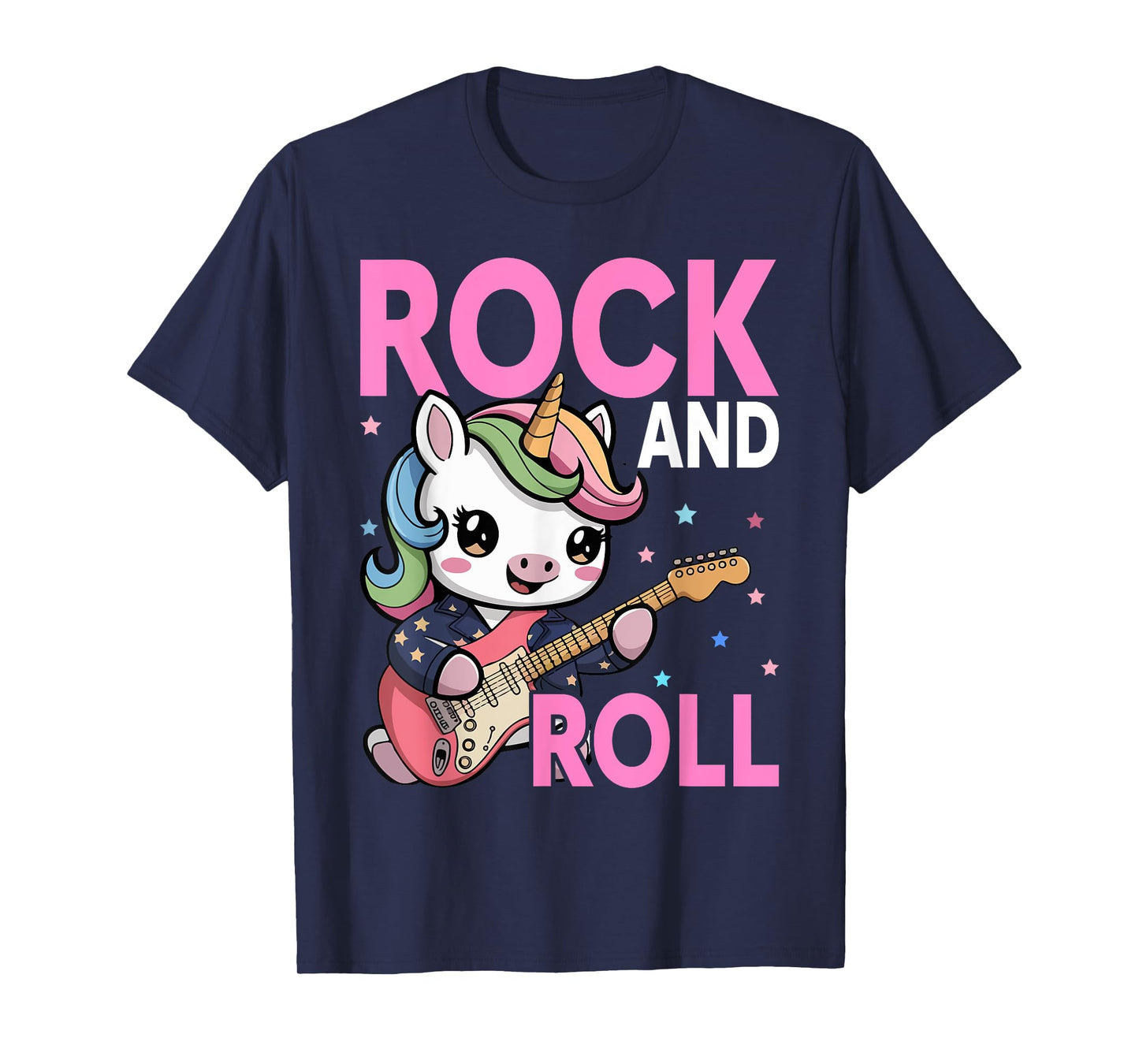 Unicorn Rock Star Lover Gift Co. Girls Rock, Unicorn Girls Rock and Roll T-Shirt