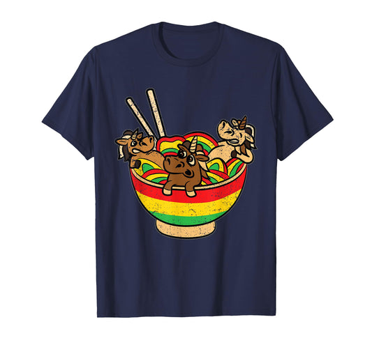 Ramen Lover Juneteenth Unicorn Black History African T-Shirt
