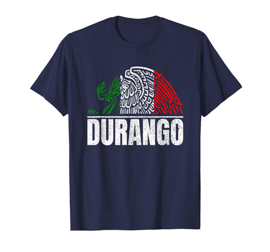 Durango Mexico Bandera Mexicana Y Aguila T-Shirt