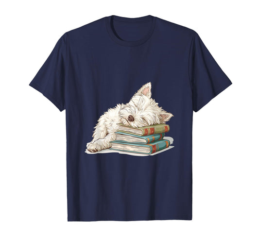 West Highland White Terrier Books Dog Breed Westie T-Shirt for Men Women Girls Kids