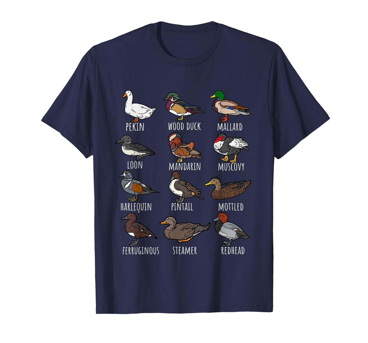 Types Of Ducks breeds Collection, Cute identification Duck T-Shirt