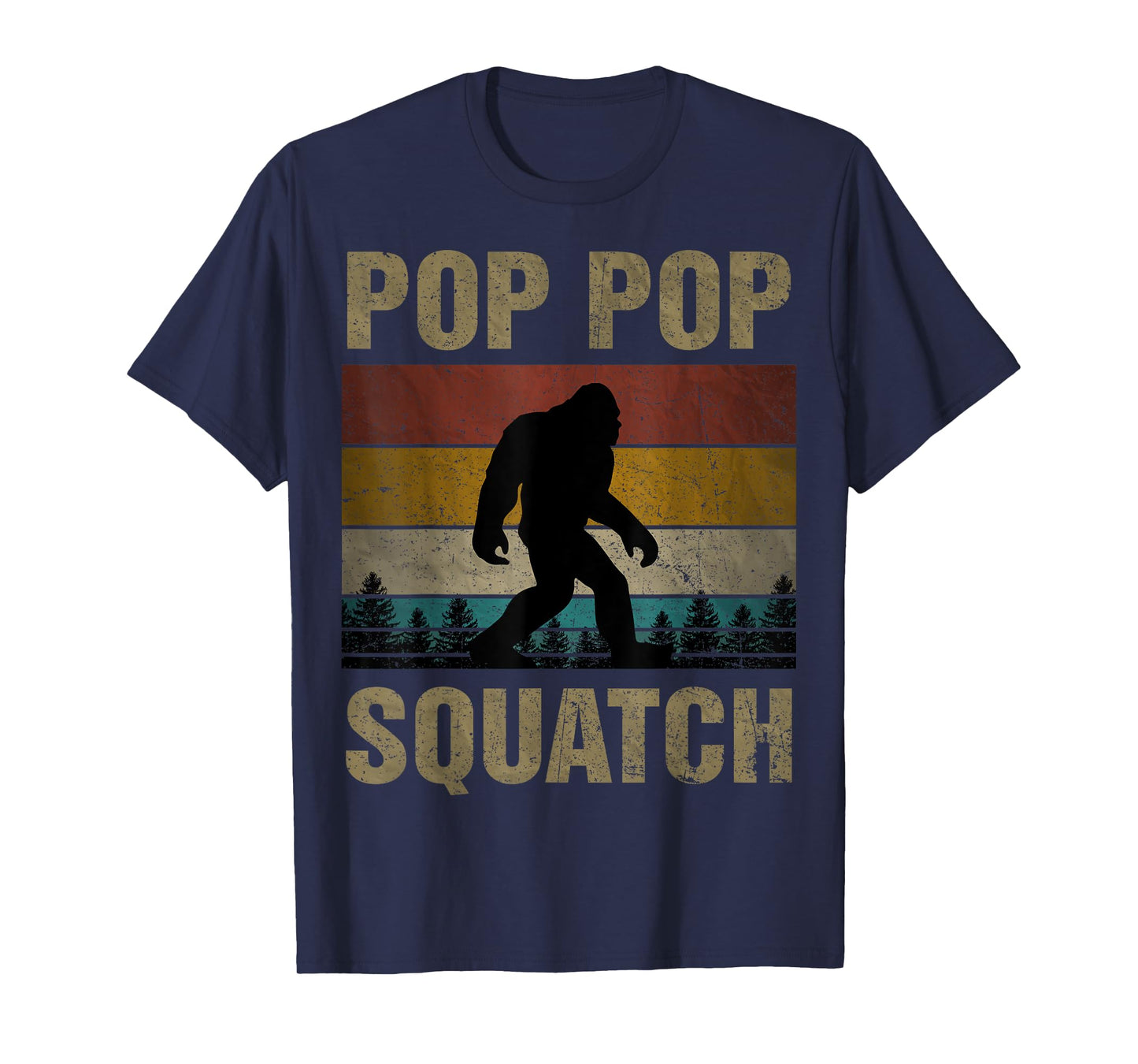 Pop Pop Squatch Bigfoot Pop Pop Sasquatch Yeti Family T-Shirt