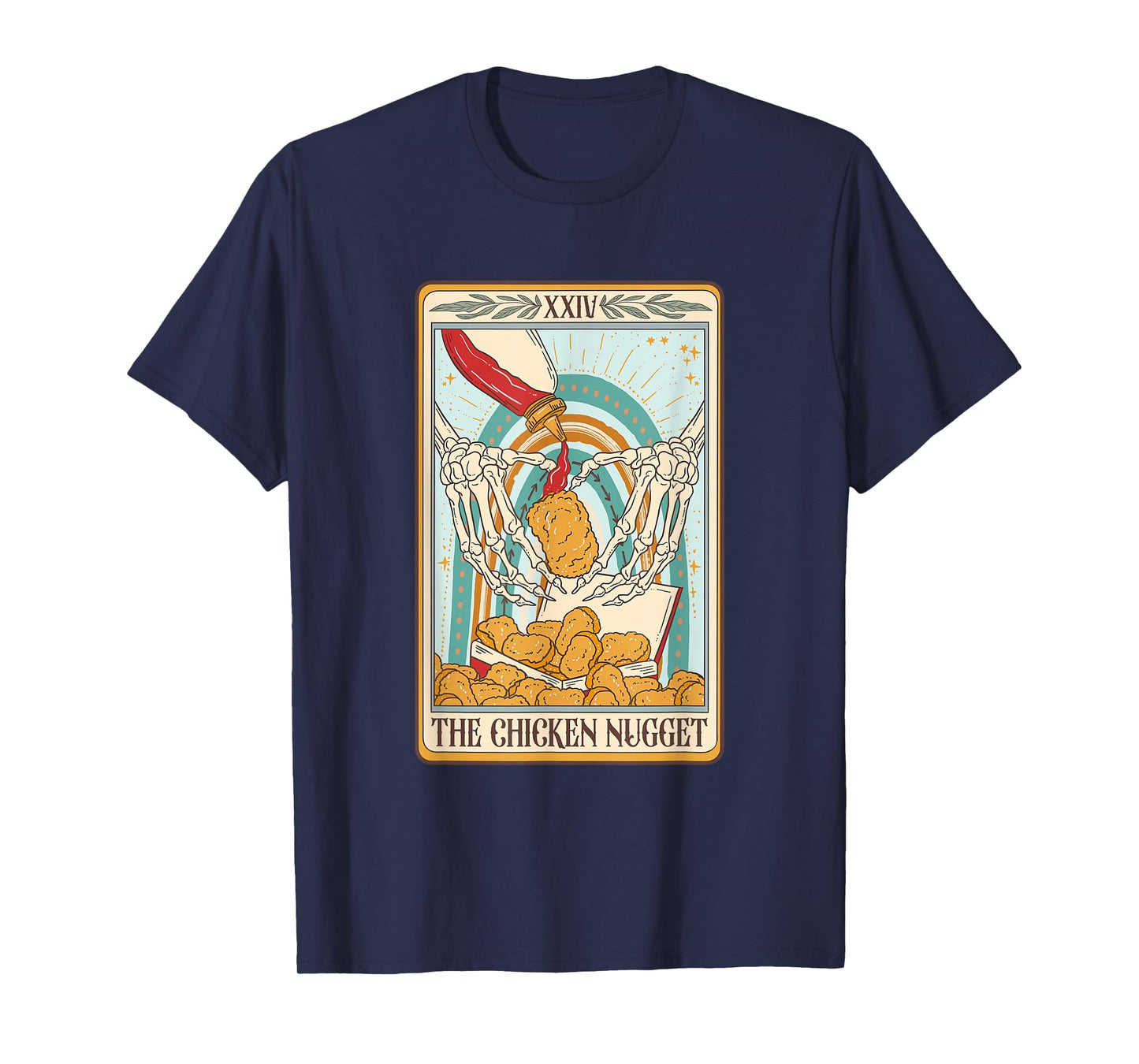 The Chicken Nugget Tarot Card Chicken Nugget Lover Mystical T-Shirt