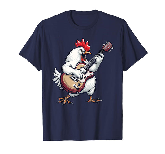 Serama Chicken Playing The Guitar T-Shirt
