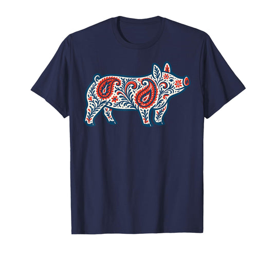 Aztec Show Pig Livestock Pig Breeder Stock Show Mom Pig T-Shirt