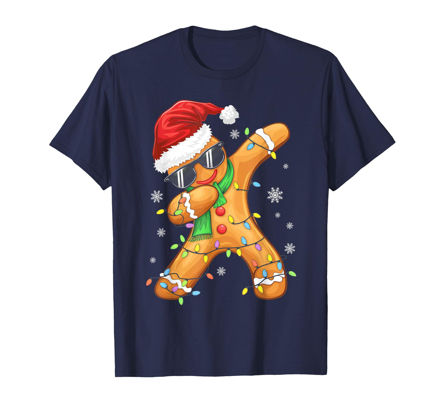 Dabbing Gingerbread Christmas Boys Girls Kids Funny Xmas Dab T-Shirt