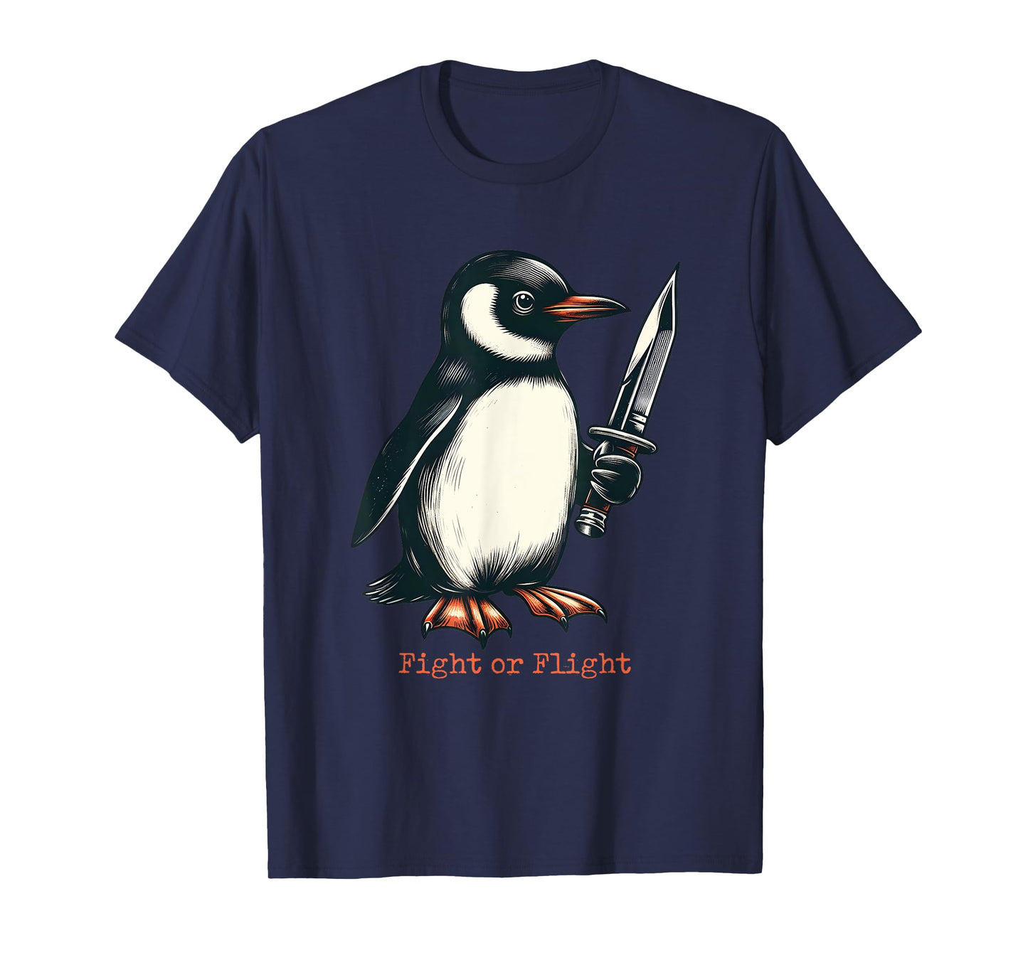 Fight or Flight Penguin T-Shirt