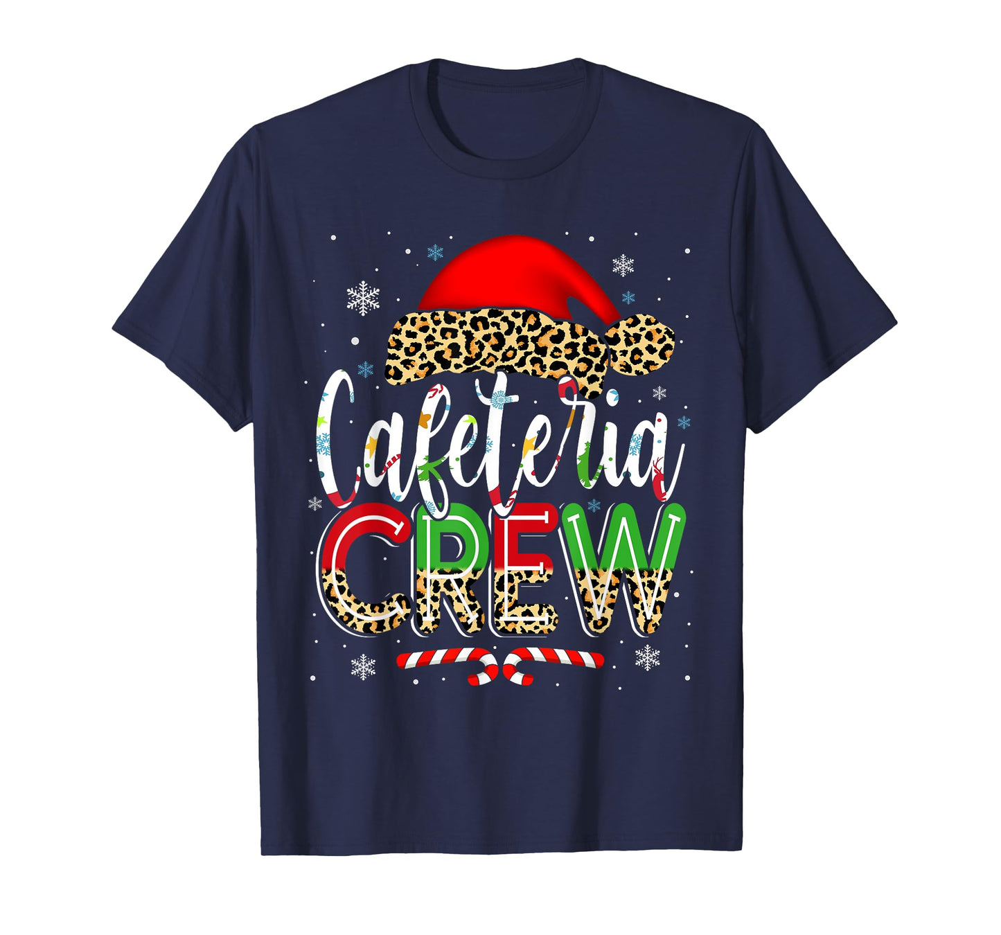 Cafeteria Crew Christmas Lunch Lady Xmas Ugly Sweater T-Shirt