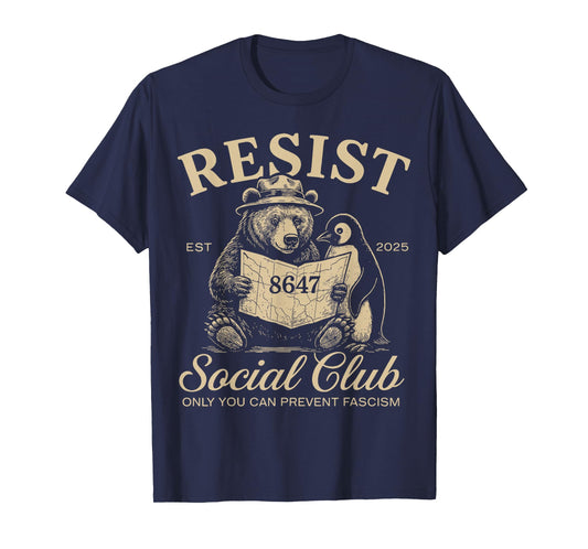 Bears Penguins Resist Social Club Only You Can Prevent T-Shirt