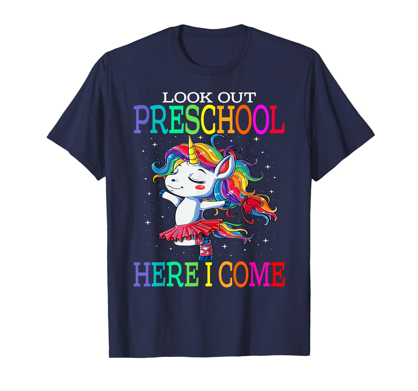 Kids Look Out Preschool Here I Come Unicorn T-Shirt